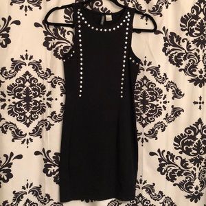Black dress with silver detailing